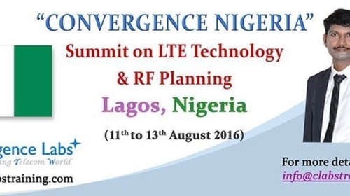 Convergence Nigeria - Summit on "LTE Technology and RF Planning on Atoll"