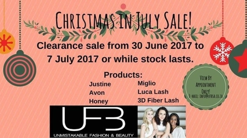 Christmas in July Sale.