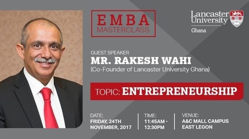 EMBA Masterclass with Mr Rakesh Wahi