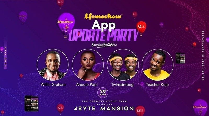 HomeChow App Update Party