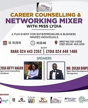 CAREER Counselling & NETWORKING Mixer With Miss LYDIA