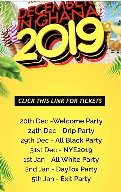 DECEMBER IN GHANA 2019 - EVENTS WRISTBAND