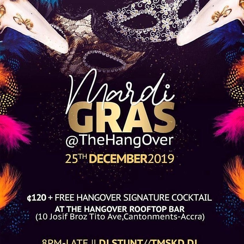 MARDI GRAS AT THE HANGOVER ROOFTOP BAR