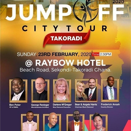 PURE  GHANA  2020 BigBang Jump Off City Tour in TAKORADI!