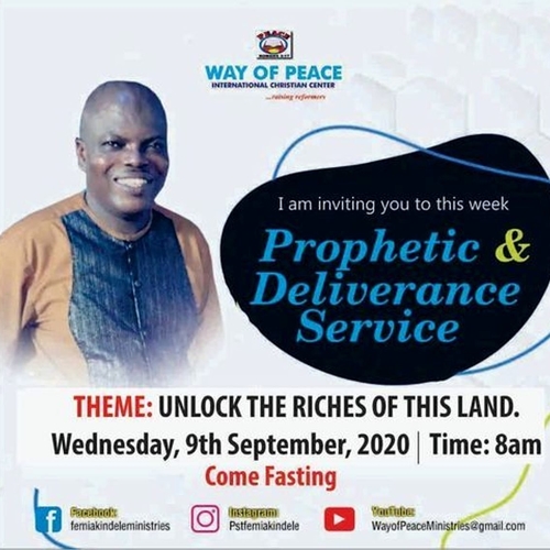 Prophetic and Deliverance Service.UNLOCK the Riches of This LAND