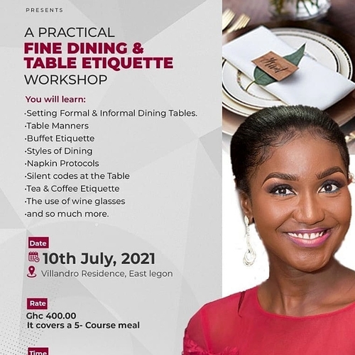 A Practical Fine Dinning and Table Etiquette Workshop