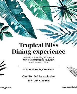 Tropical Bliss Dining Experience