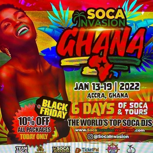  6 Days of Soca & Tours in Accra