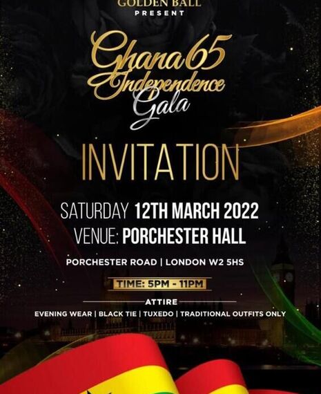 Ghana 65 Independence Gala INVITATION