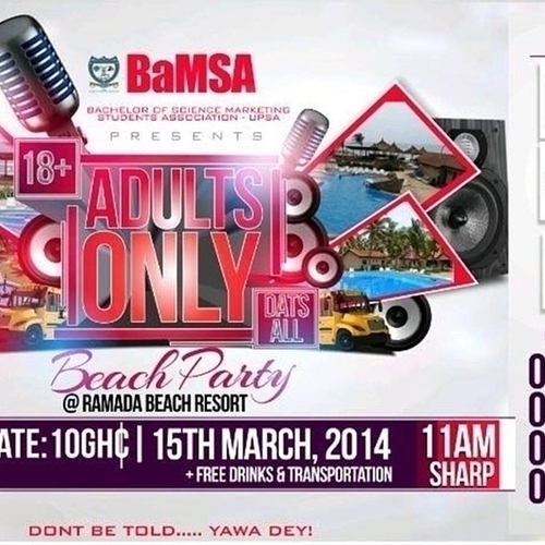 18+ Adults Only (Beach Party)