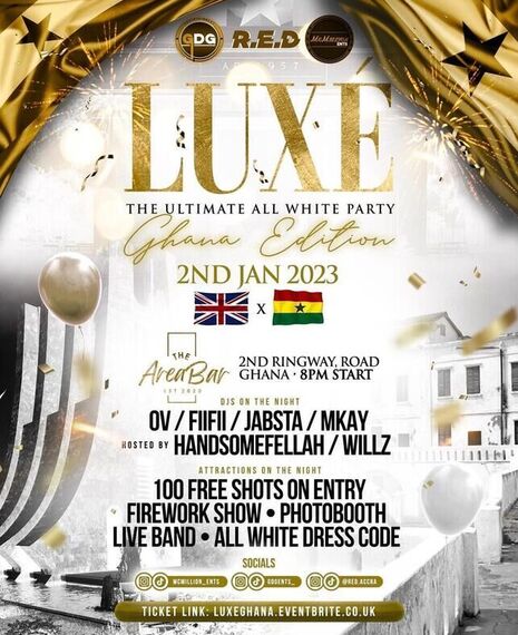 Luxé - The Ultimate New Years All White Party (Ghana Edition)