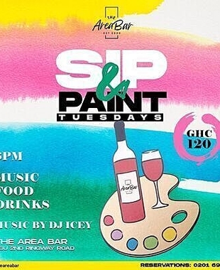 Sip and Paint @AreaBar