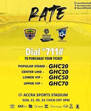 Hearts VS Medeama SC