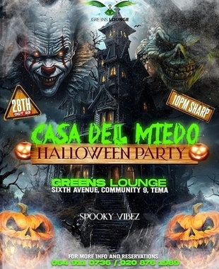 CASA DEL MIEDO (Halloween Party)