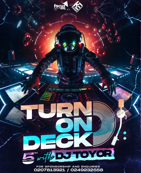 TURN ON DECK WITH DJ TOYOR.