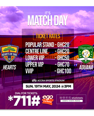 Hearts VS Aduana Stars