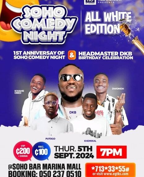 Soho Comedy Night (All White Party)
