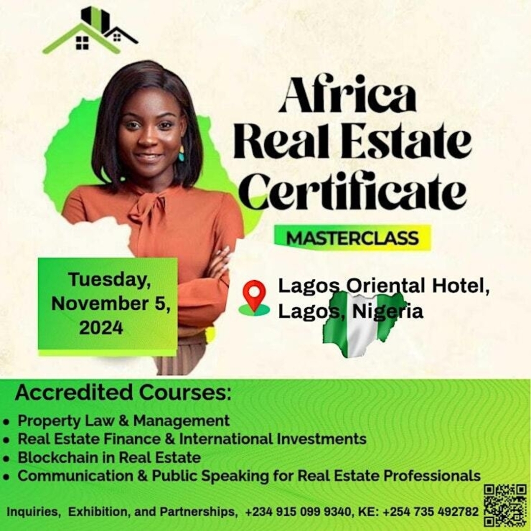 eGotickets — Preregistration Africa Real Estate Certificate