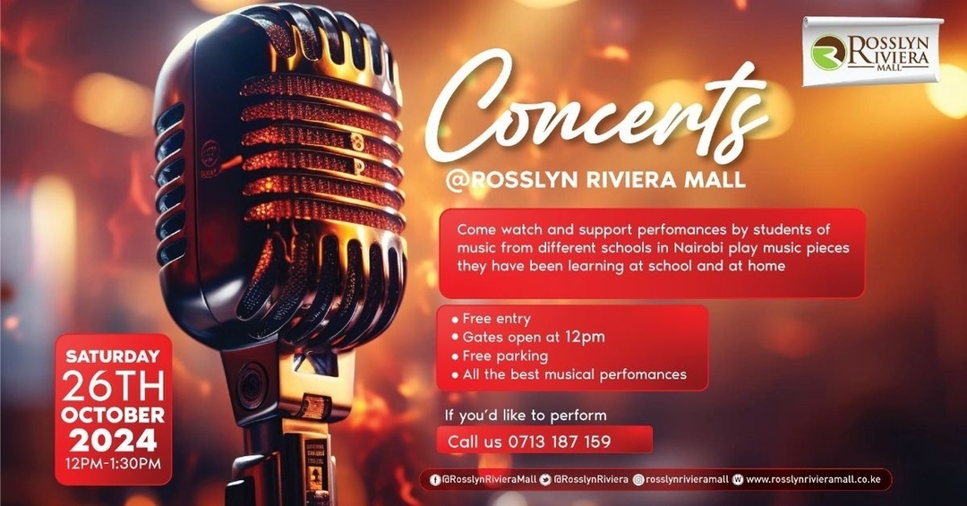 eGotickets — Rosslyn Riviera Mall Concert Tickets, Sat, 26 Oct 2024 at