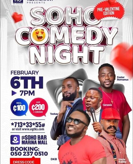 SOHO COMEDY NIGHT (Pre-Valentine Edition)