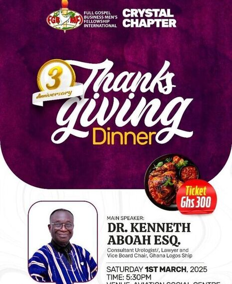 FGBMFI Crystal Chapter Thanksgiving Dinner