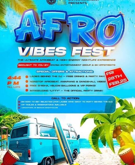 AFRO VIBES FEST BY ENVISHA ENTERTAINMENT GROUP 