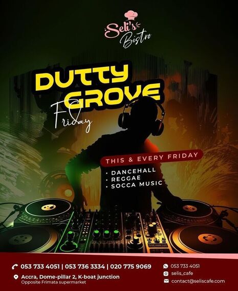 Seli's Bistro presents Dutty Groove Friday