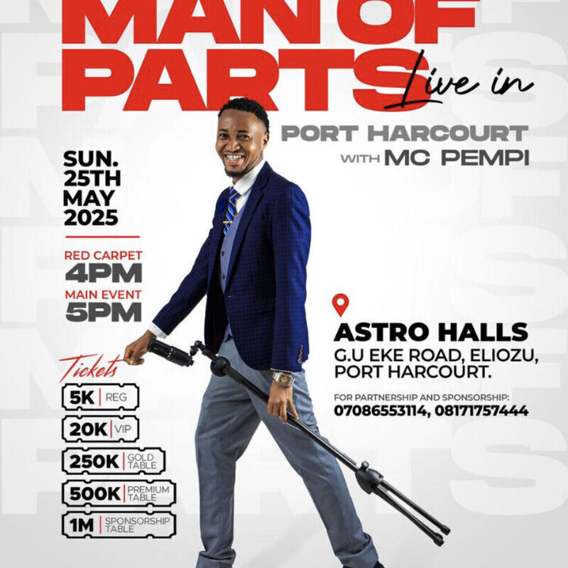 Man of Parts Live In PortHarcourt