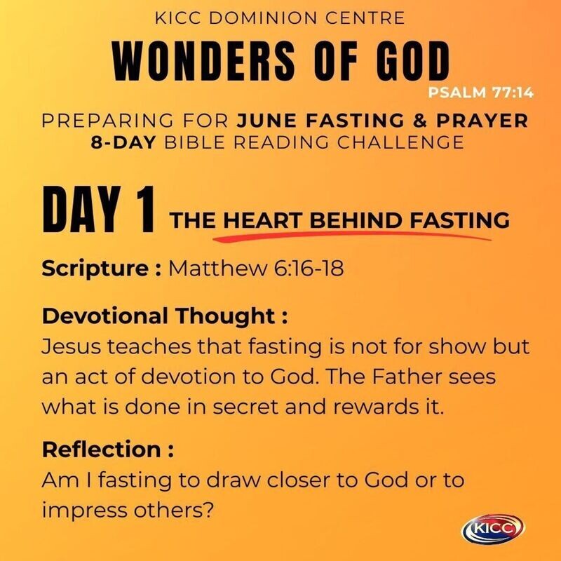 June Prayer and Fasting