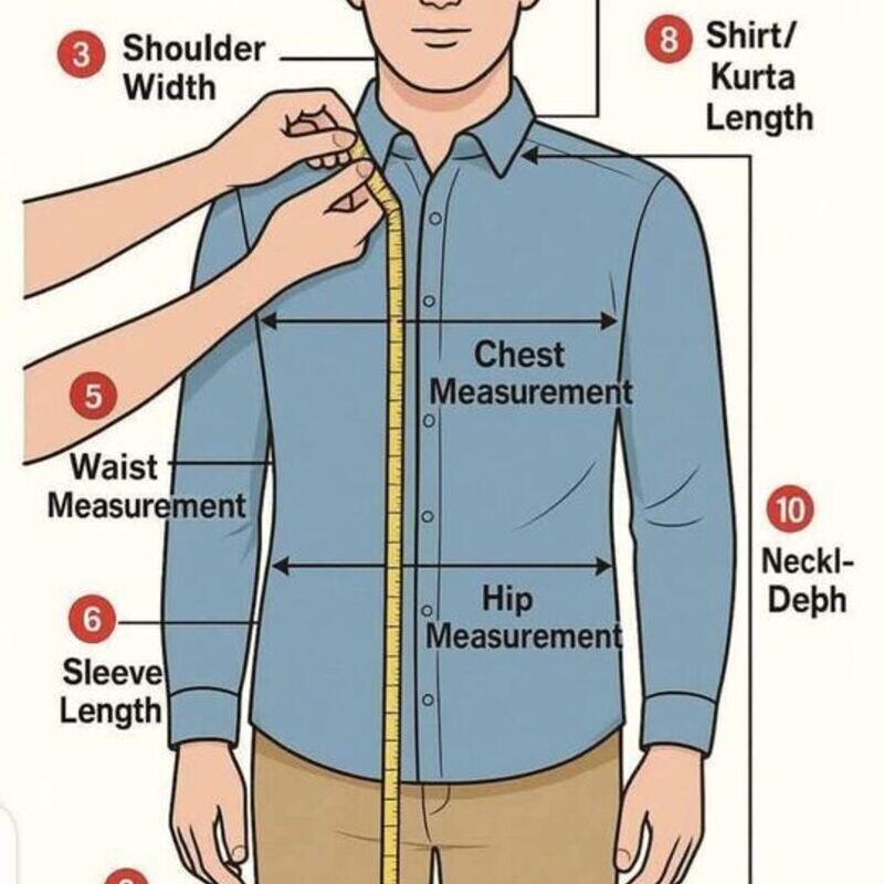 The difference between male and female shoulder bones when taking measurements.