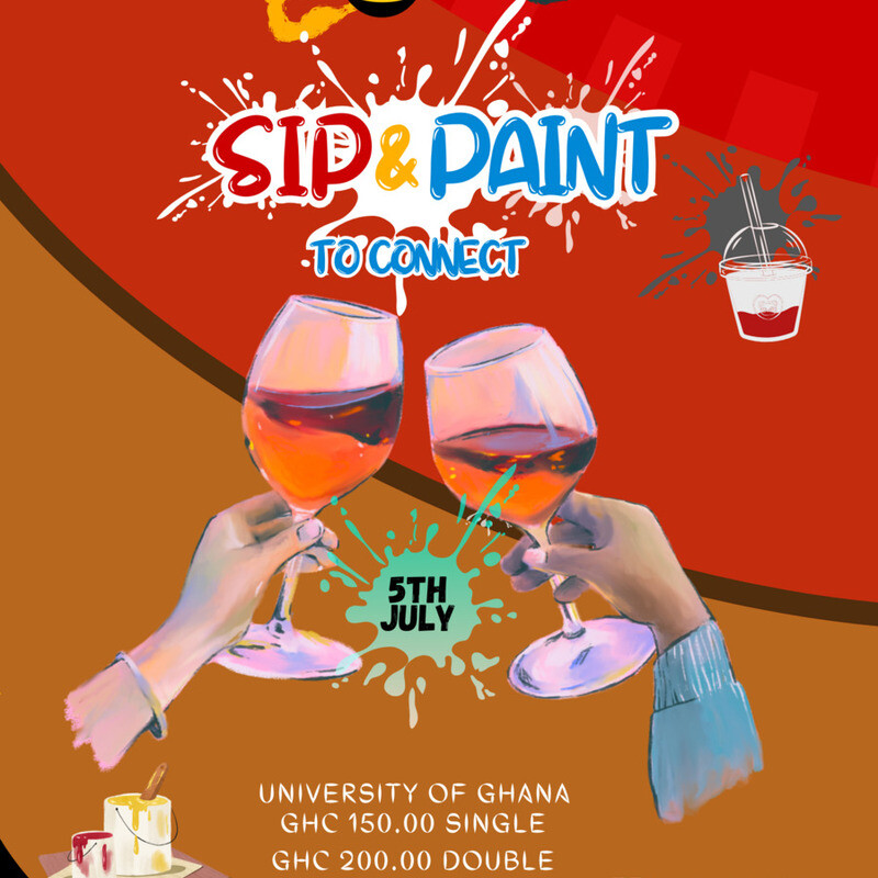 Sip and paint to connect