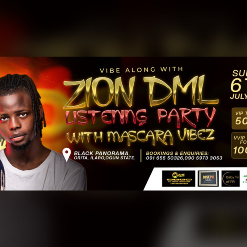 Vibes along With Zion Dml Listening Party with Mascara Vibez