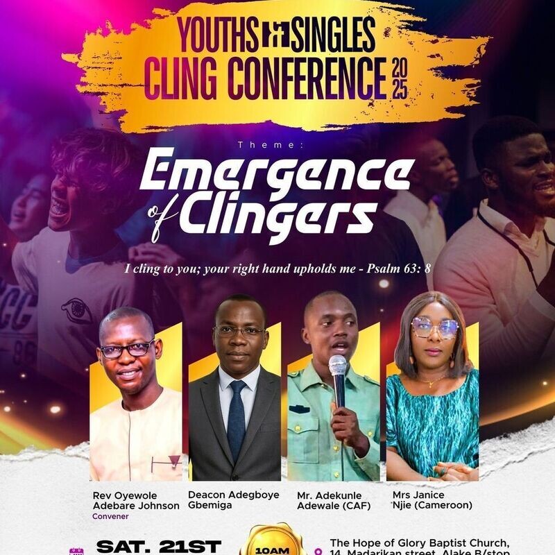 SINGLES AND YOUTHS CLING CONFERENCE
