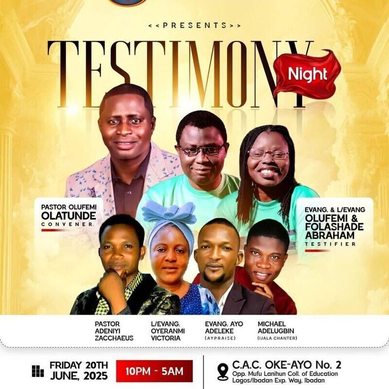 TESTIMONY NIGHT