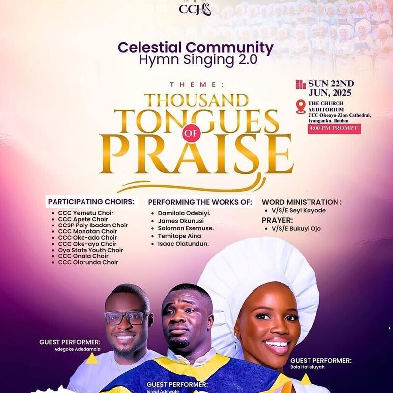CELESTIAL COMMUNITY HYMN SINGING 2.0
