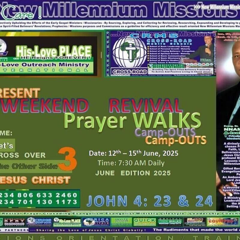 Weekend Revival PrayerWALKS eEvangelism Camp-OUTS