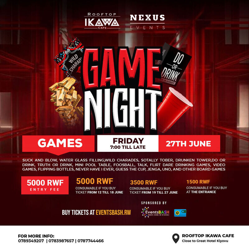 Game Night at Rooftop Ikawa Cafe