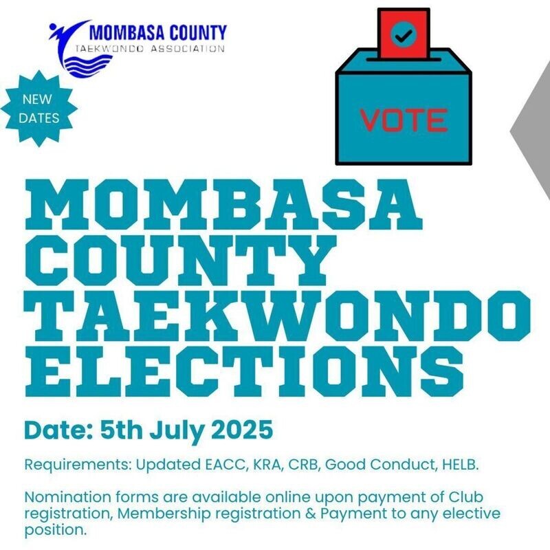 Mombasa County Taekwondo Elections