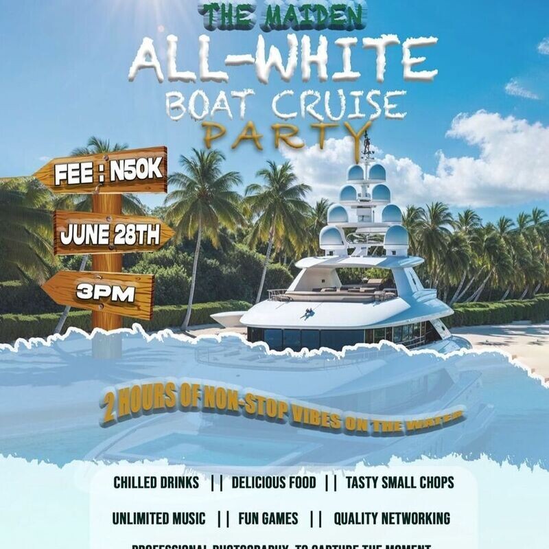 All White Boatcruise Party