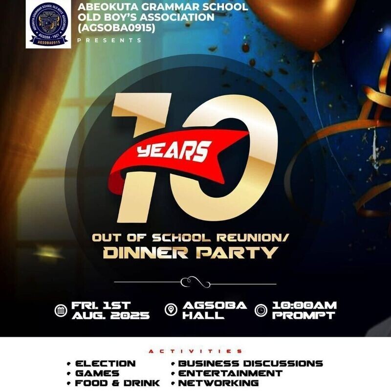 10th Year School Leaving Anniversary/Reunion