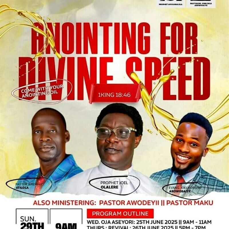 Divine Speed Revival Program
