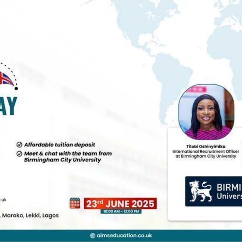 BIRMINGHAM CITY UNIVERSITY OPEN DAY IN LAGOS