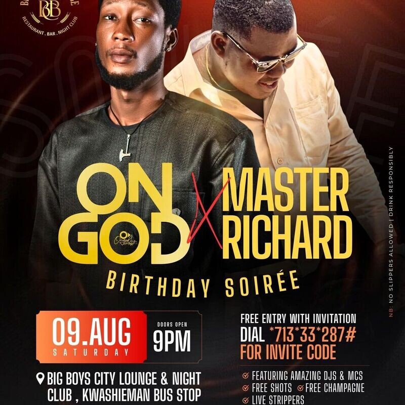 ONGOD x MASTER RICHARD & TOYBOY BIRTHDAY SOIRÉE 