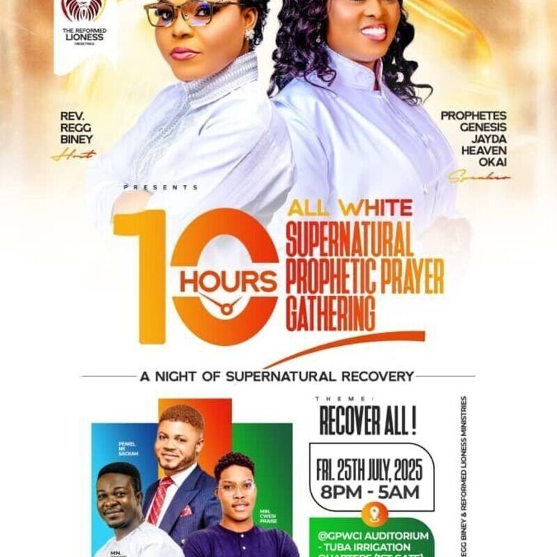 10 hour Supernatural Prophetic Prayer Gathering