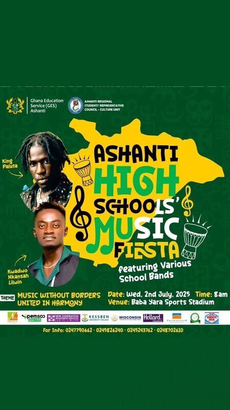 eGotickets — ASHANTI HIGH SCHOOLS MUSIC FIESTA at Baba Yara Sports ...