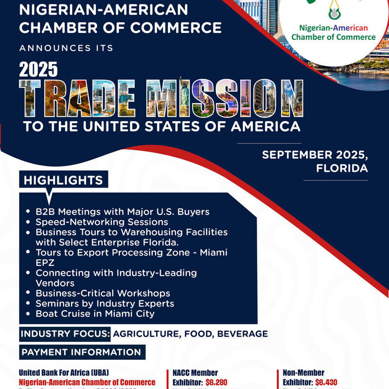 Nigerian-American Chamber of Commerce 2025 Trade Mission to the United States of America