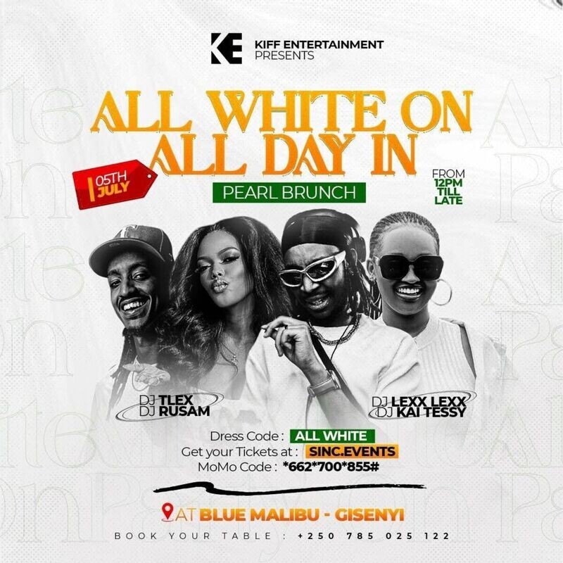 All White On All Day In