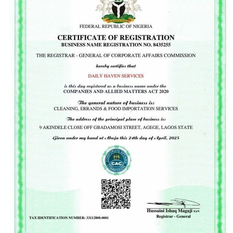 Laughing of Food Importation and Exportation Services