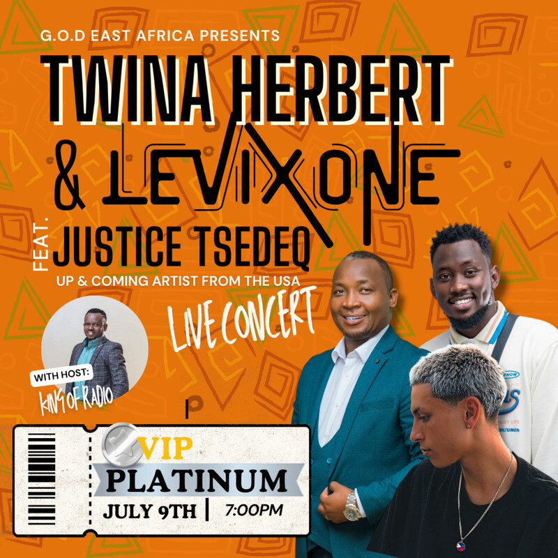 VIP Platinum Admission: Kabonge Gospel Concert Feat. Twina Herbert, Levixone, & Justice Tsedeq