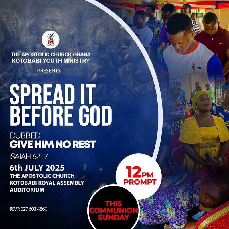 SPREAD IT BEFORE GOD